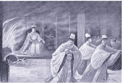 The Emperor Burns Himself in His Palace by Henry Charles Seppings Wright